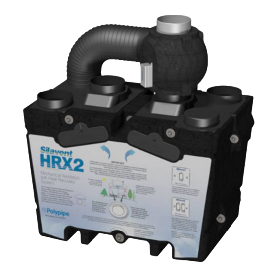 silavent Green Line HRX2 Series Installation And Operating Instructions Manual