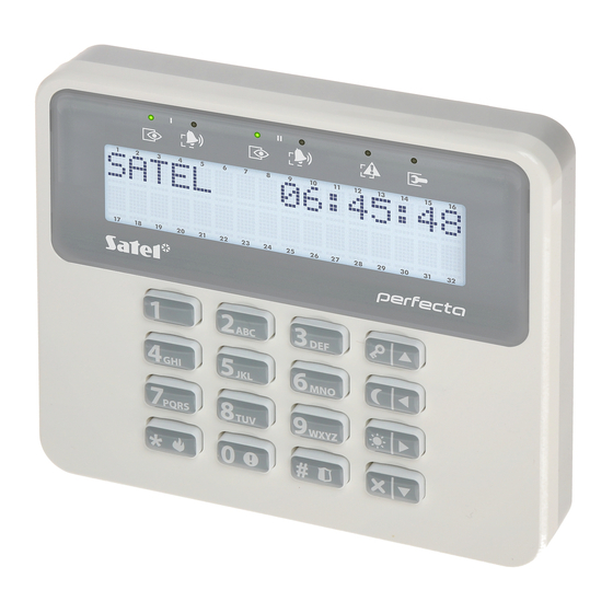 Satel PRF-LCD-WRL Manual