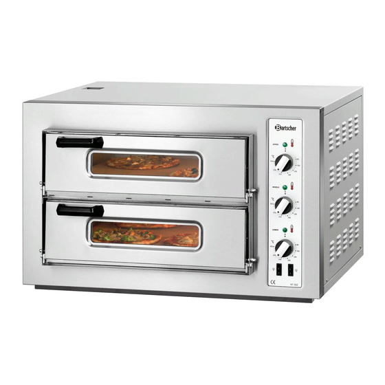 Bartscher NT 501 Pizza Oven Manuals