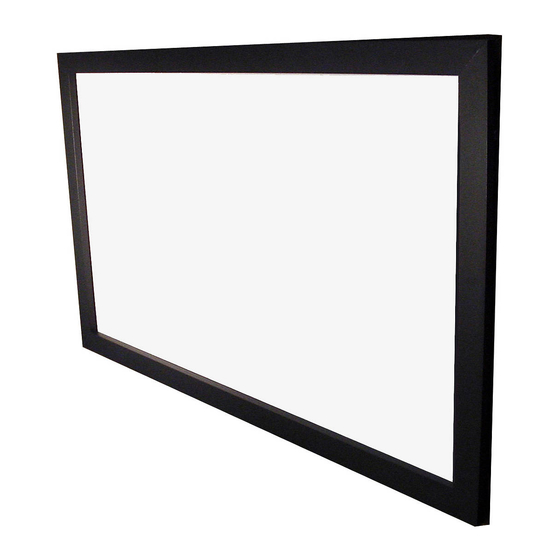 Screen International MODIGLIANI VELVET Installation Manual
