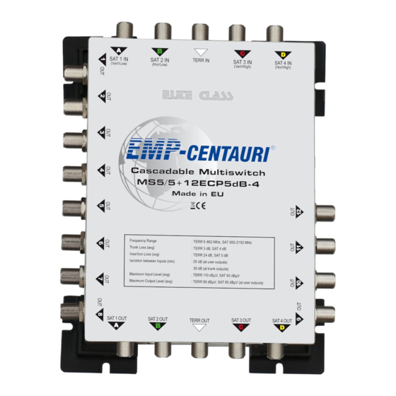 EMP-Centauri MS5/5+12ECP5dB-4 Instruction Manual