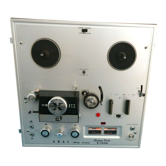 Akai X-150D Operator's Manual