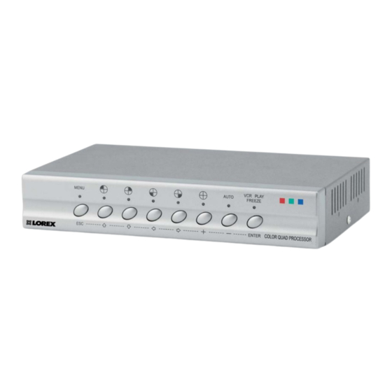 Lorex SGQ4160 Instruction Manual
