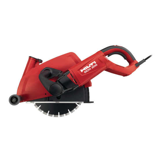 Hilti DCH 300 Operating Instructions Manual