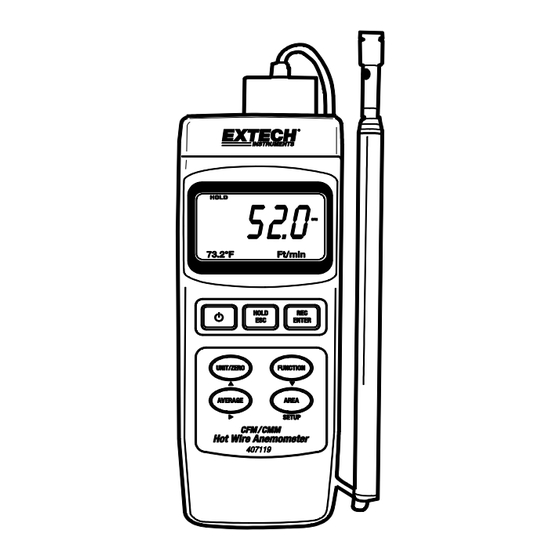 Extech Instruments 407119 User Manual