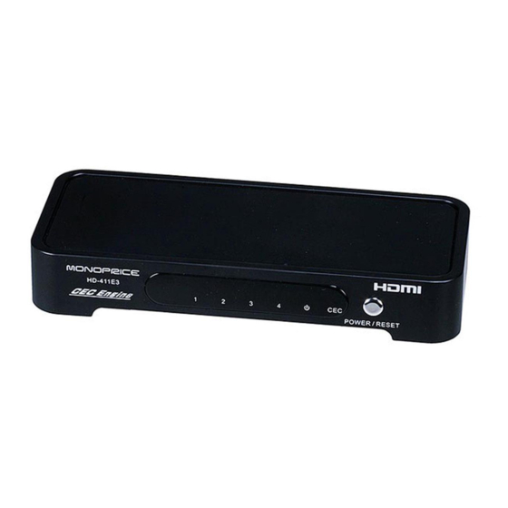Monoprice HD-411E3 User Manual
