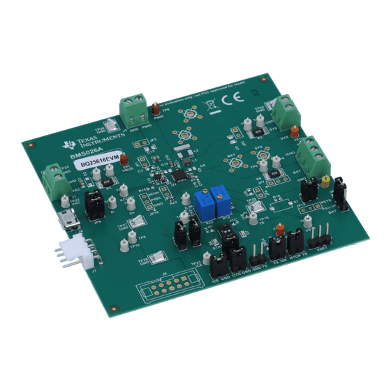 Texas Instruments BQ25616 User Manual
