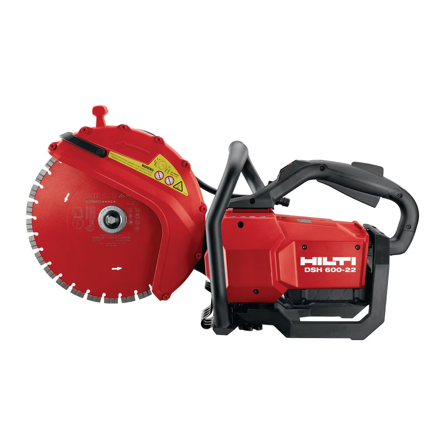 HILTI Nuron DSH 600-22, DSH 700-22 - Battery Cut Off Saw Manual