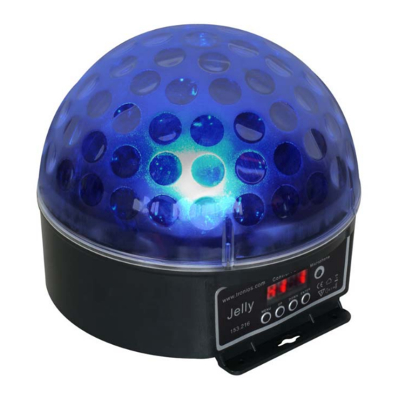 Beamz Magic Jelly DJ Ball DMX Multicolour LED Instruction Manual