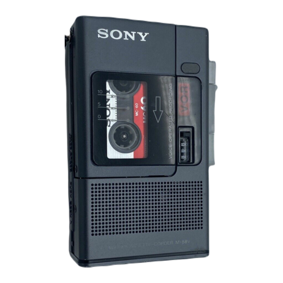 Sony M-88V Manuals
