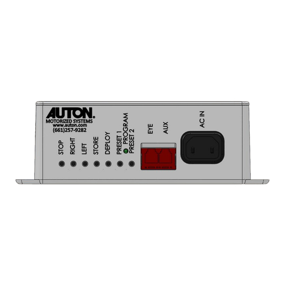 Auton PL-1-9 Installation Manual