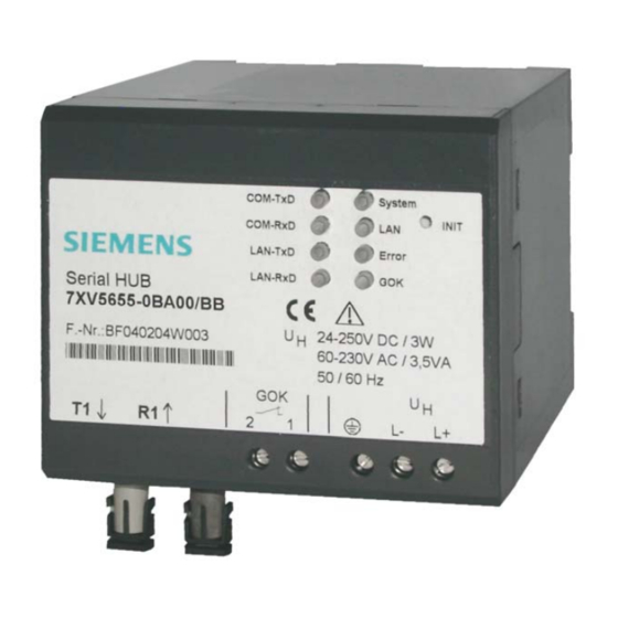 Siemens 7XV5655-0BA00 Application Instructions