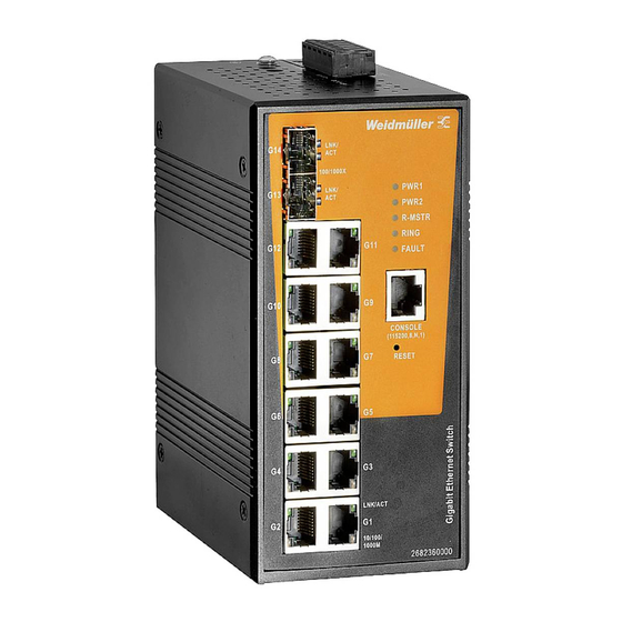 Weidmüller IE-SW-AL14M-12GT-2GESFP Hardware Installation Manual
