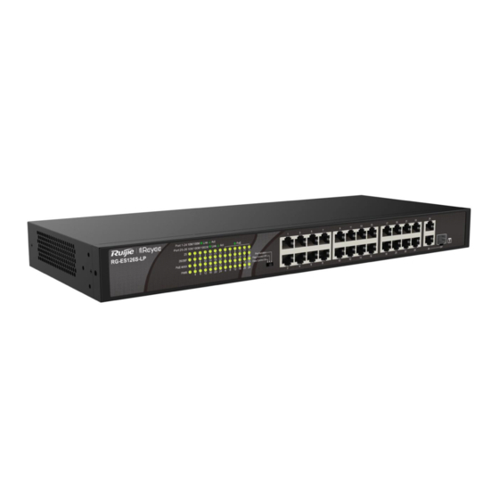 Ruijie Reyee RG-ES100 Series Hardware  Installation And Reference Manual