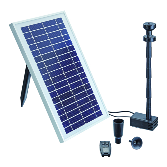 Pontec PondoSolar 600 Control Operating Instructions Manual