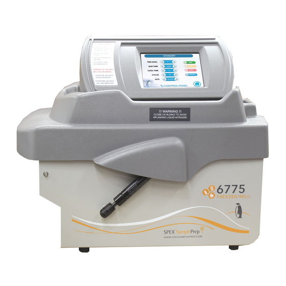 SPEX SamplePrep 6775 Quick Start Manual