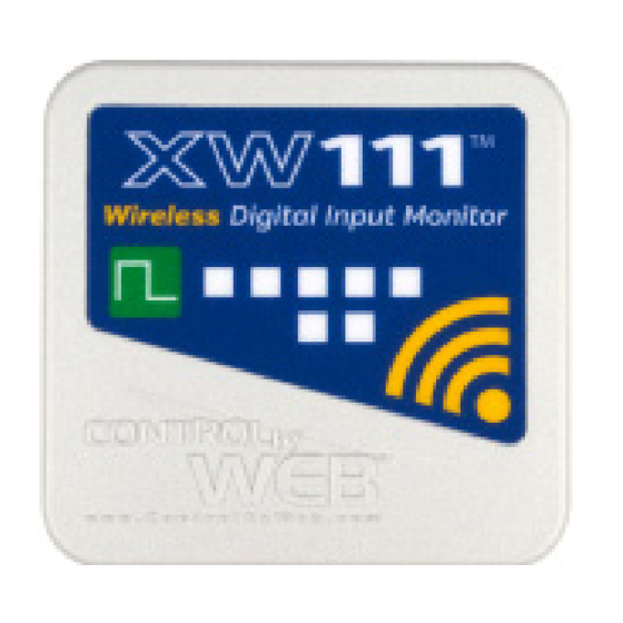 Xytronix Research & Design CONTROL BY WEB XW-111 Manuals
