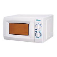 Haier MWM6600RW - 600 Watt .6 cu. Ft. Microwave Oven User Manual