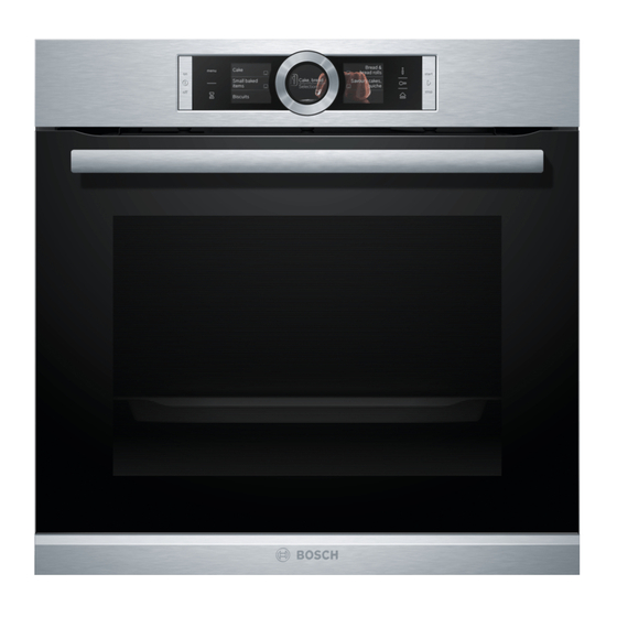 Bosch HSG856X.1 Steam Oven Manuals