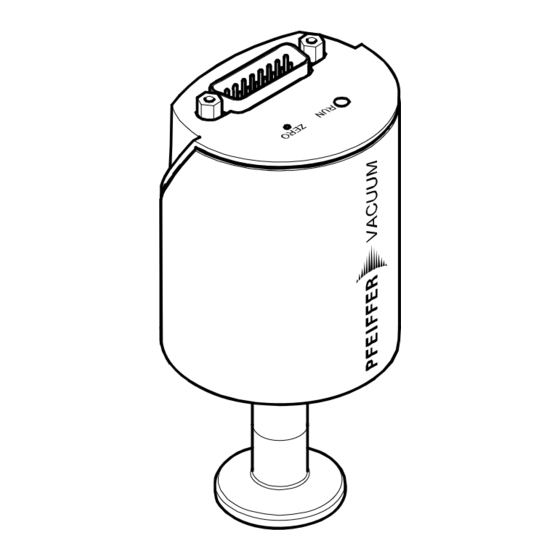 Pfeiffer Vacuum CCR 361 Operating Instructions Manual