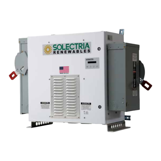 Solectria Renewables PVI 10 KW Installation And Operation Manual