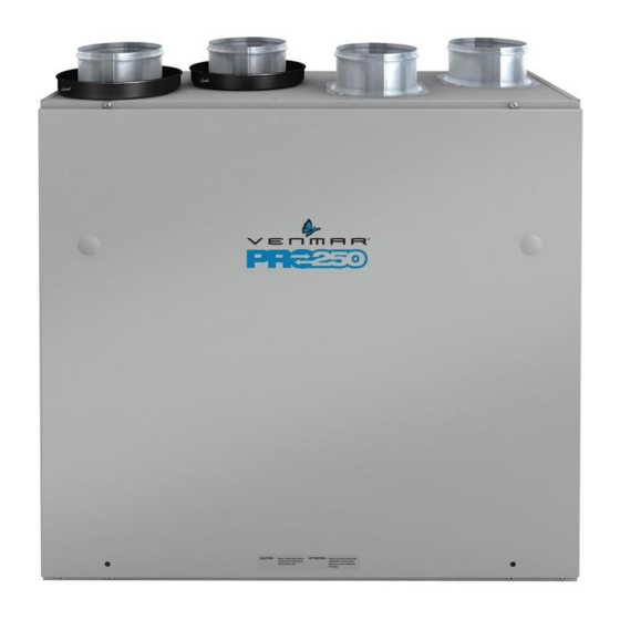 Venmar PRO250 Installation And User Manual