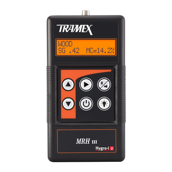TRAMEX MRH III Instruction Manual