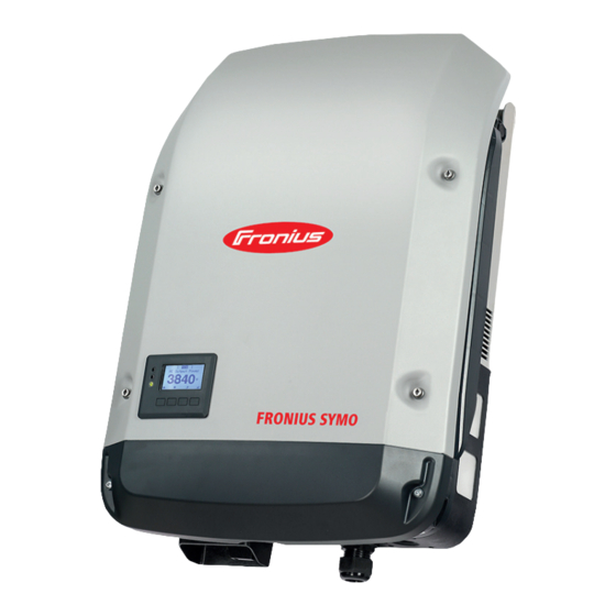 Fronius Symo Installation Instructions Manual