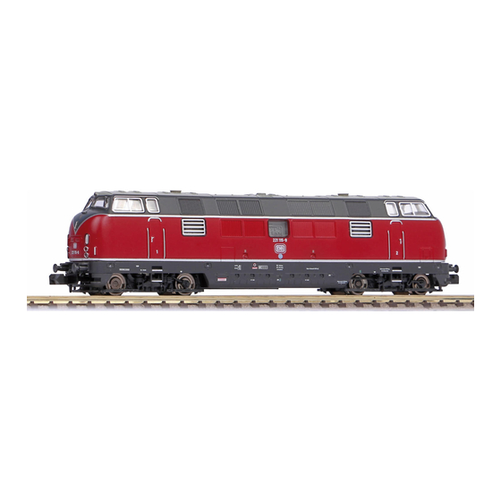 PIKO PREMIUM Train Set BR 221 Instructions For Use Manual