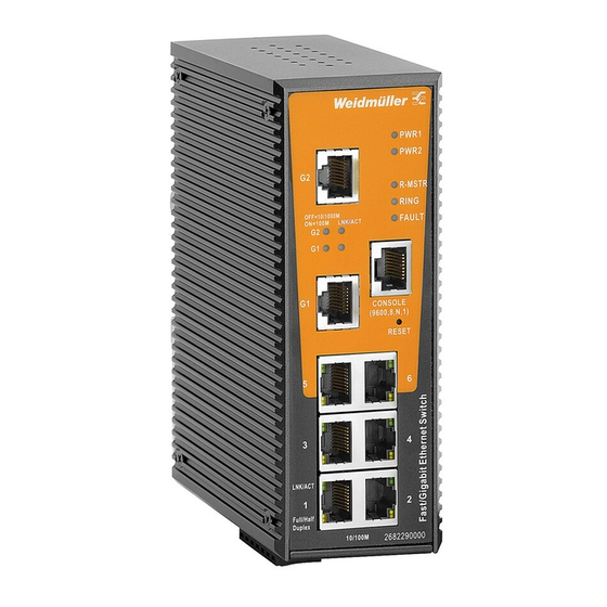 Weidmüller IE-SW-AL08M-6TX-2GT Hardware Installation Manual