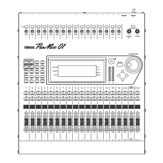 Yamaha ProMix 01 Manuals