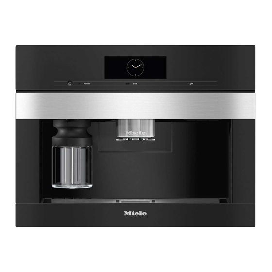 Miele CVA 7845 Operating And Installation Instructions