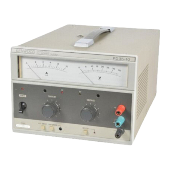 Kenwood PD18-10D Manuals