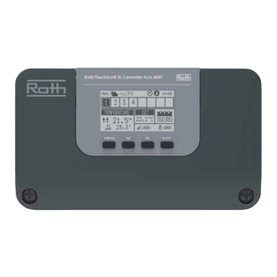 Roth Touchline SL Controller 4 ch WiFi 230V Installation Manual