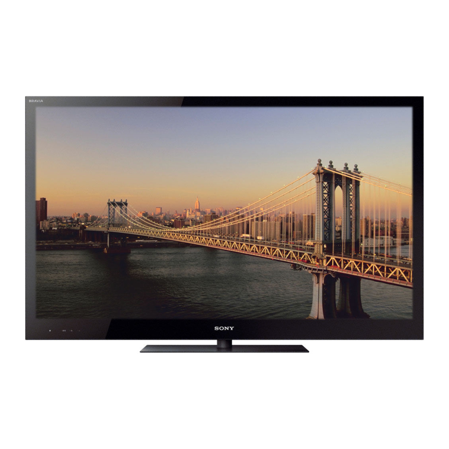 Sony KDL-46HX820 Installation Manual