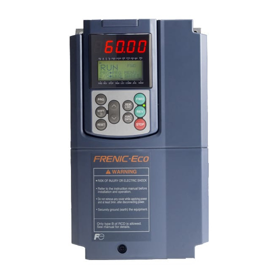 Fuji Electric FRENIC-ECO Instruction Manual