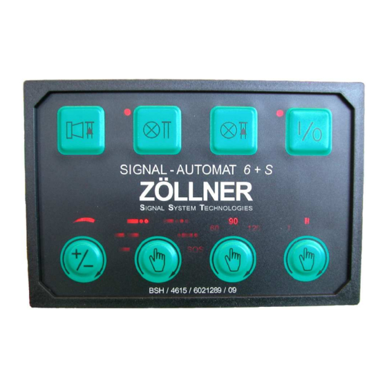 ZÖLLNER Signal Automaton 6+S Operating Instructions Manual