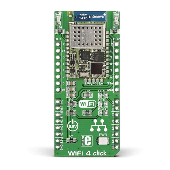 mikroElektronika WiFi 4 click Manual