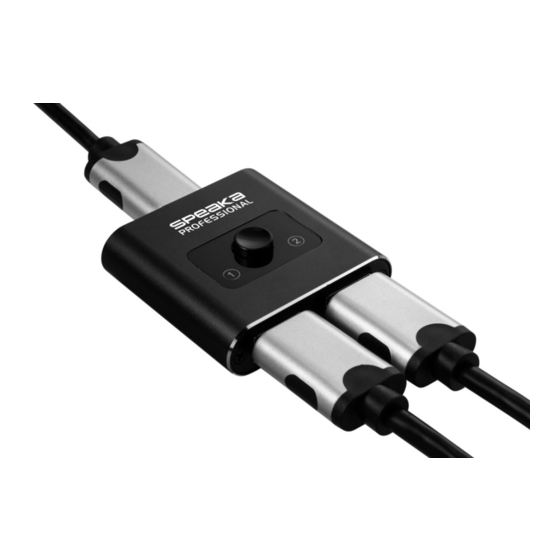 Speaka Professional SP-BDS-120 Operating Instructions