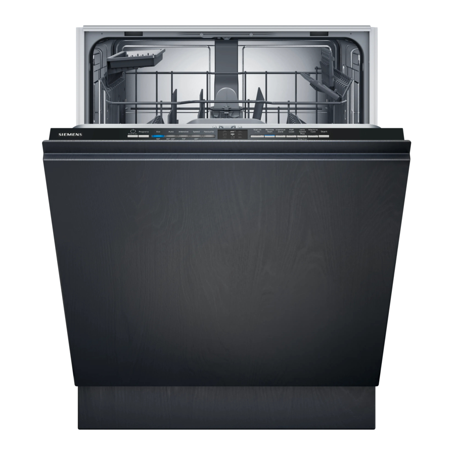 Siemens iQ100 SN61HX03KG - Dishwasher Manual