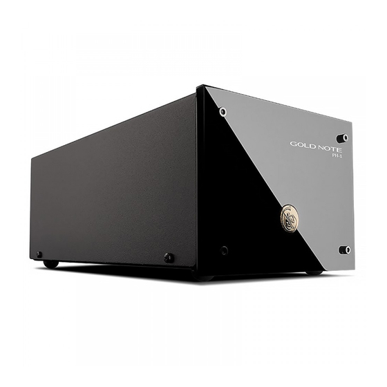 Gold Note PH-1 Owner's Manual