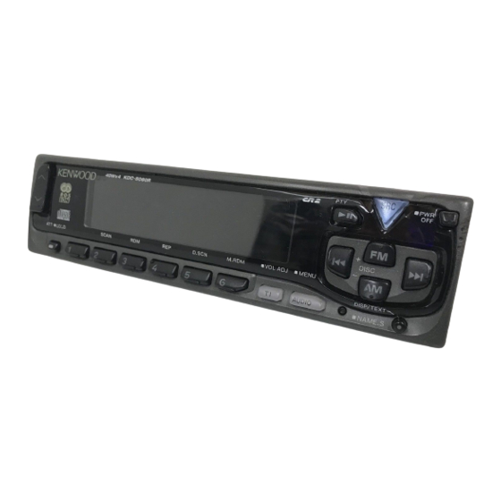 Kenwood KDC-6060R Instruction Manual