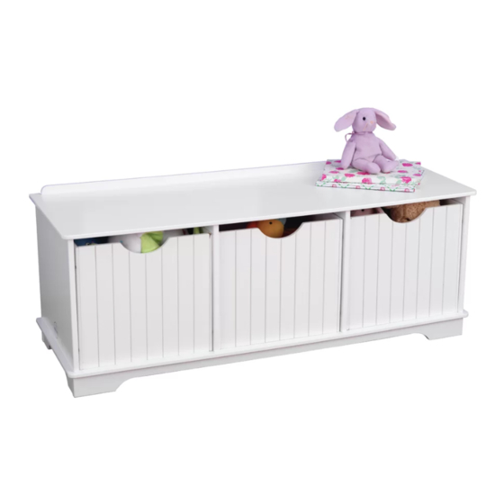 KidKraft Nantucket Storage Bench Pastel 14565B Manual