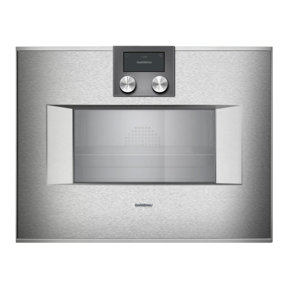 Gaggenau BS 470612 Use And Care Manual
