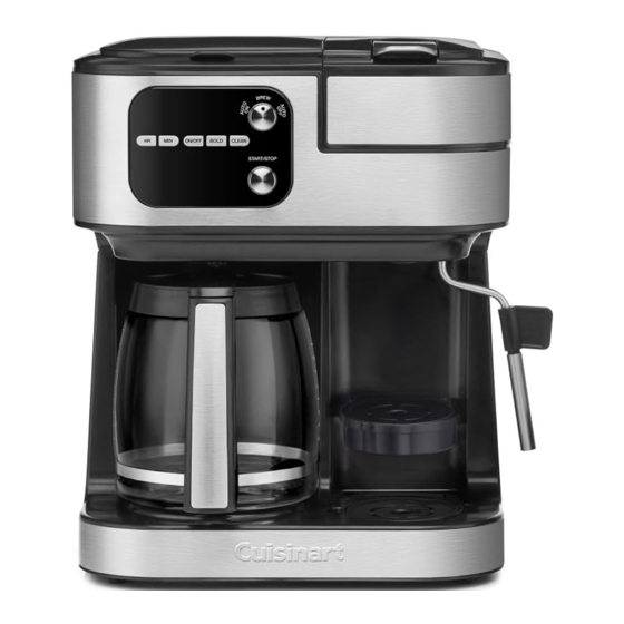 Cuisinart Coffee Center BARISTABAR Quick Reference Manual
