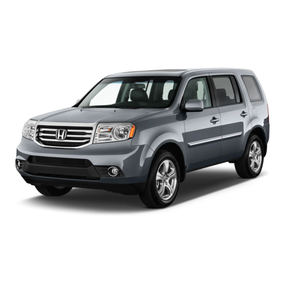 Honda 2014 Pilot Owner's Manual