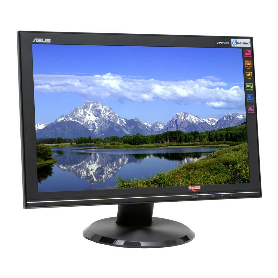 ASUS VW192C SERIES QUICK START MANUAL Pdf Download ManualsLib