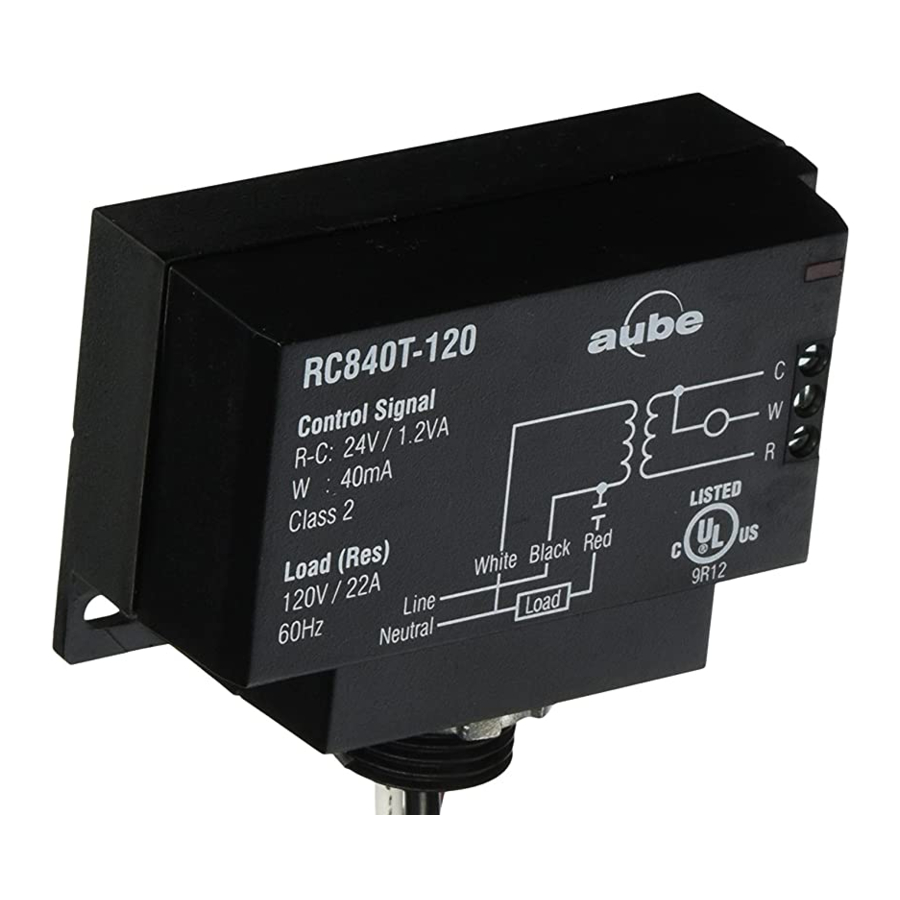 AUBE TECHNOLOGIES RC840T INSTALLATION MANUAL Pdf Download ManualsLib