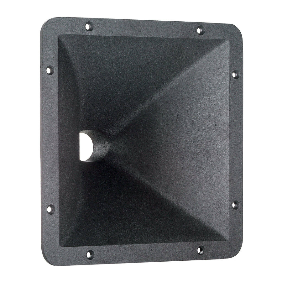 B&C SPEAKERS HORNS ME90 SPECIFICATION SHEET Pdf Download ManualsLib