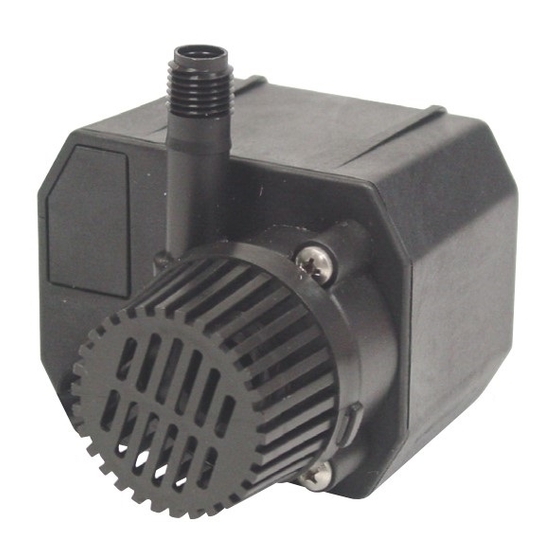 BECKETT POND PUMP G325AG20 SPECIFICATIONS Pdf Download ManualsLib